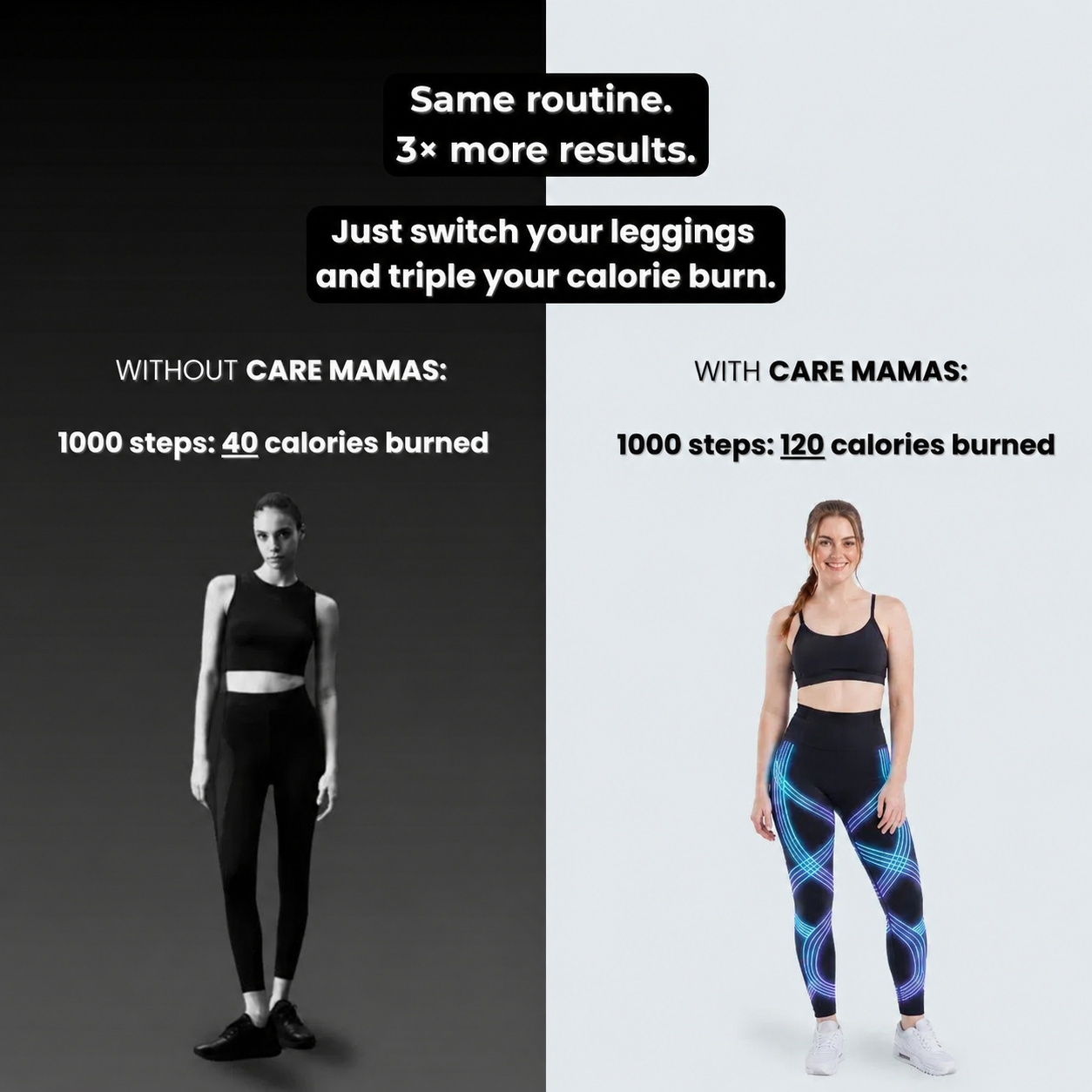 Care Mamas 3D Leggings – Effortlessly redefine your silhouette (with pockets)