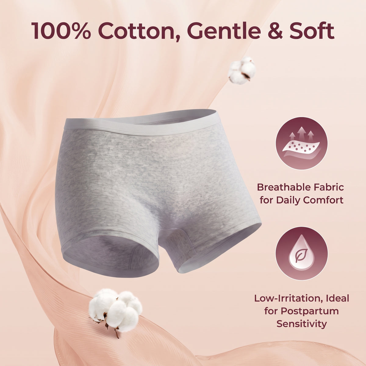 CareMamas™ Disposable Postpartum Boyshort Underwear