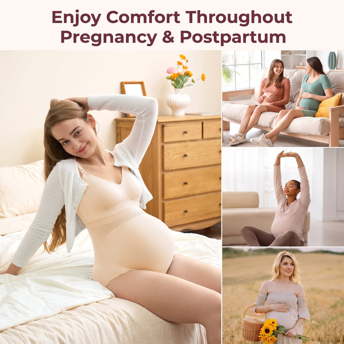 CareMamas™ High-Waist Seamless Maternity Support Knickers