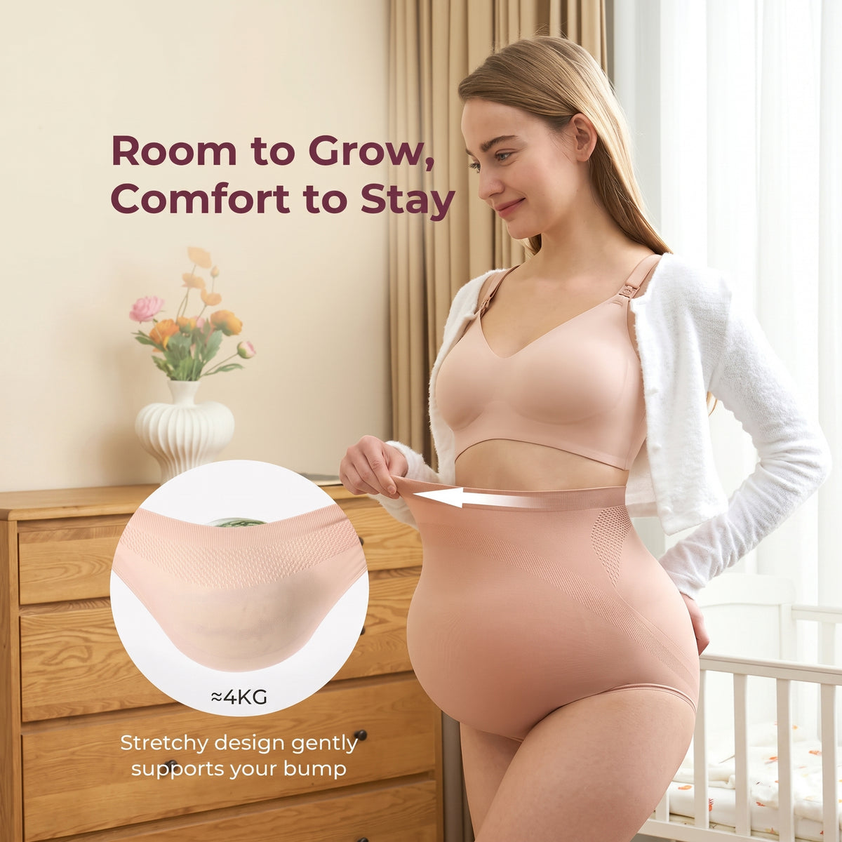 CareMamas™ High-Waist Seamless Maternity Support Knickers