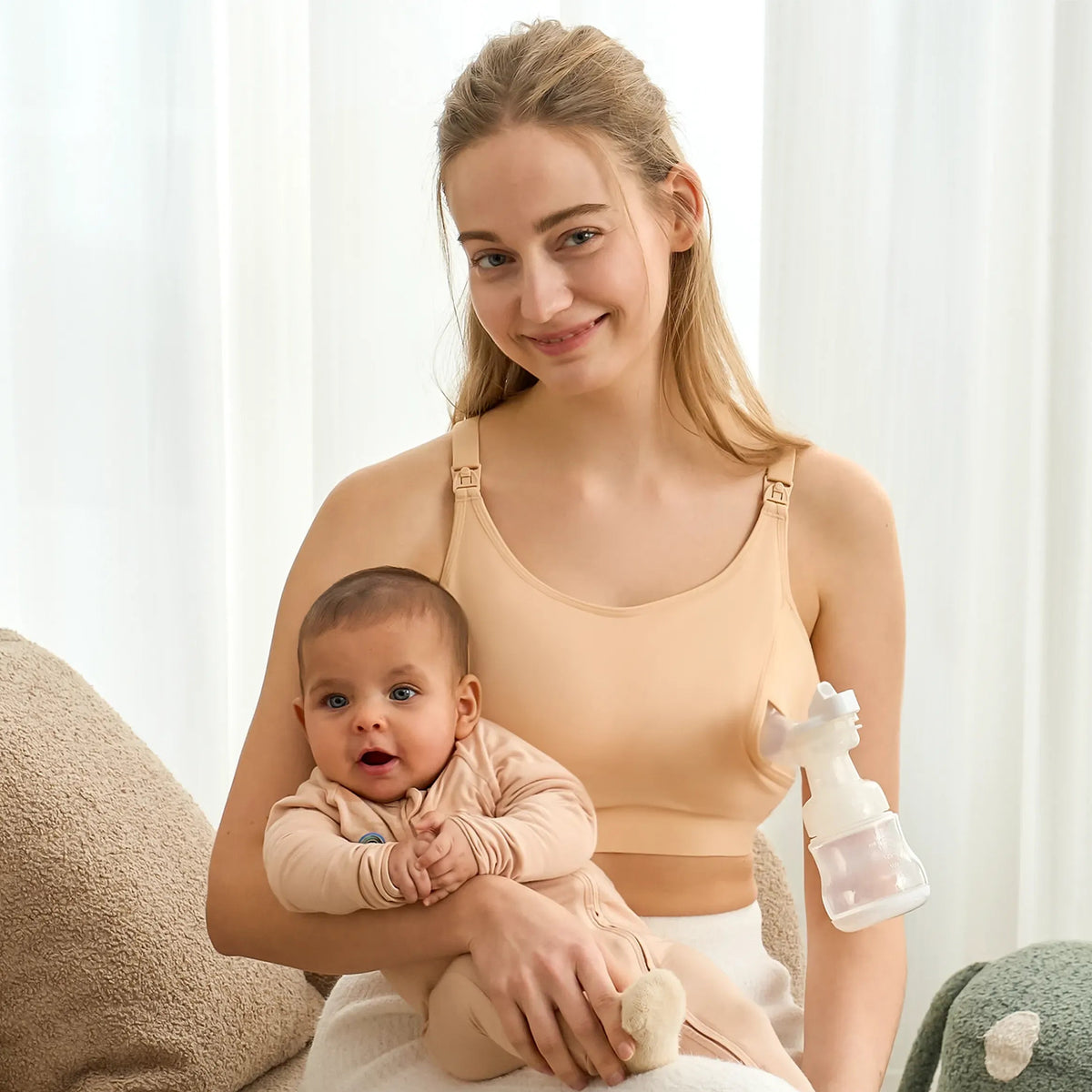 CareMamas™ 2-in-1 Hands-Free Express Nursing Bra